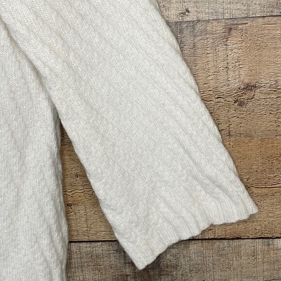 Ann Taylor Alpaca Wool Wide Sleeve Sweater Ivory Size Small - Picture 4 of 8